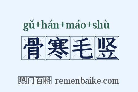 骨寒毛竖是什么意思的图片